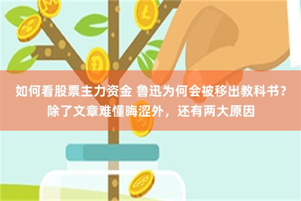 如何看股票主力资金 鲁迅为何会被移出教科书？除了文章难懂晦涩外，还有两大原因