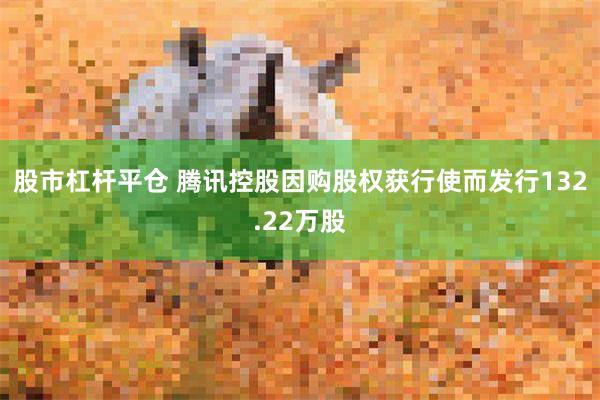 股市杠杆平仓 腾讯控股因购股权获行使而发行132.22万股
