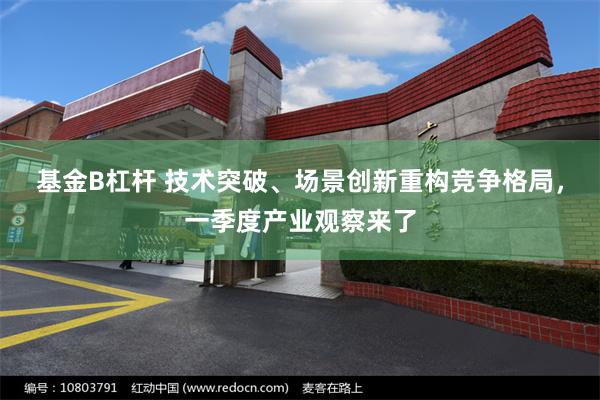 基金B杠杆 技术突破、场景创新重构竞争格局，一季度产业观察来了