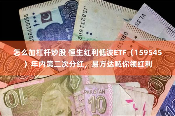 怎么加杠杆炒股 恒生红利低波ETF（159545）年内第二次分红，易方达喊你领红利