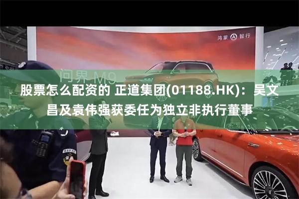 股票怎么配资的 正道集团(01188.HK)：吴文昌及袁伟强获委任为独立非执行董事